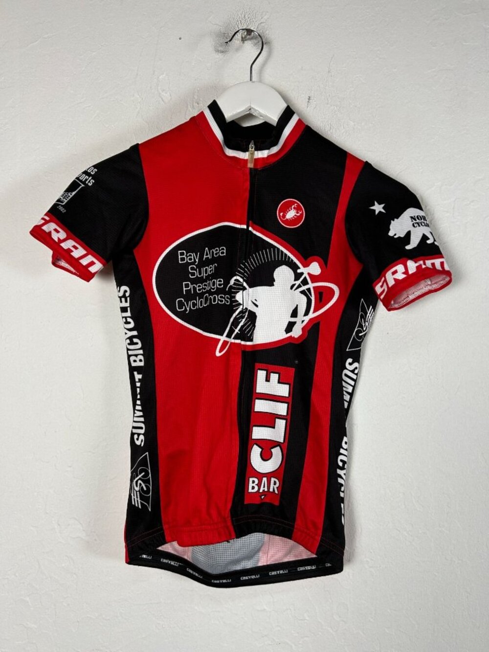 Castelli Bay Area Super Prestige Cyclocross Mens Cycling Jersey Clif Bar Small